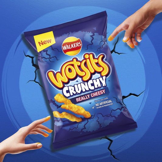 Walkers Wotsits Crunchy Really Cheesy Snacks Crisps 140g (UK)