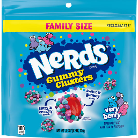 Nerd Gummy Cluster Very Berry Family Size 524g