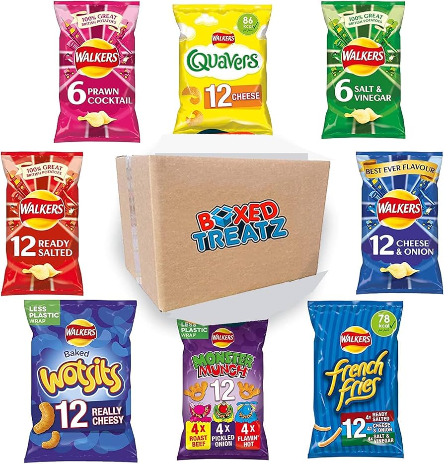 All UK Crisp - Walkers, Monster Munch, Quavers, Wotsits, McCoys (Singles)