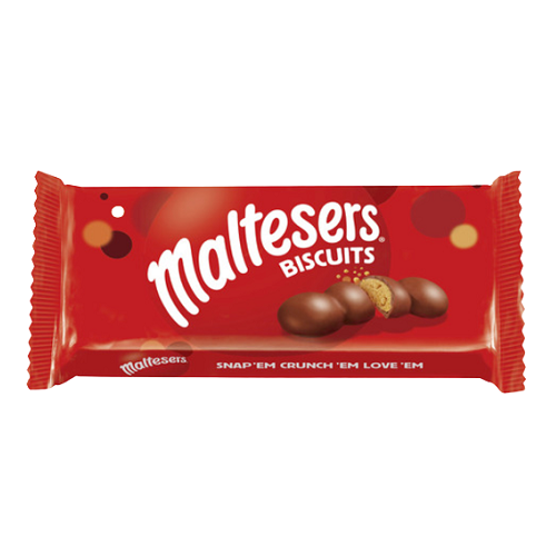 UK Maltesers Biscuits Smooth Milk Chocolate With Crispy Malty Bubbles Uk Sweets 110g Packet