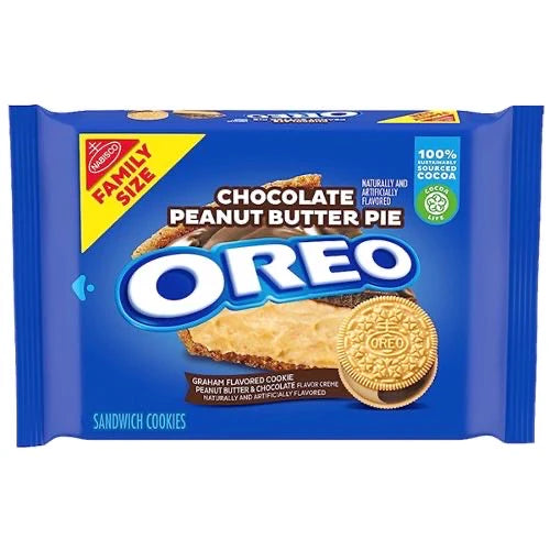 Oreo Chocolate Peanut Butter Pie Flavour Family Size 482g (USA)