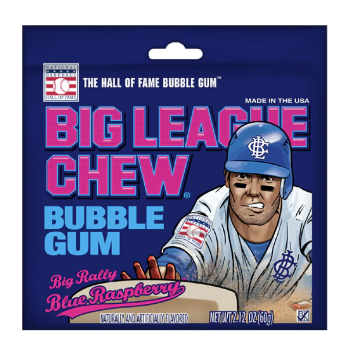 Big League Chew Blue Raspberry Bubblegum (USA)