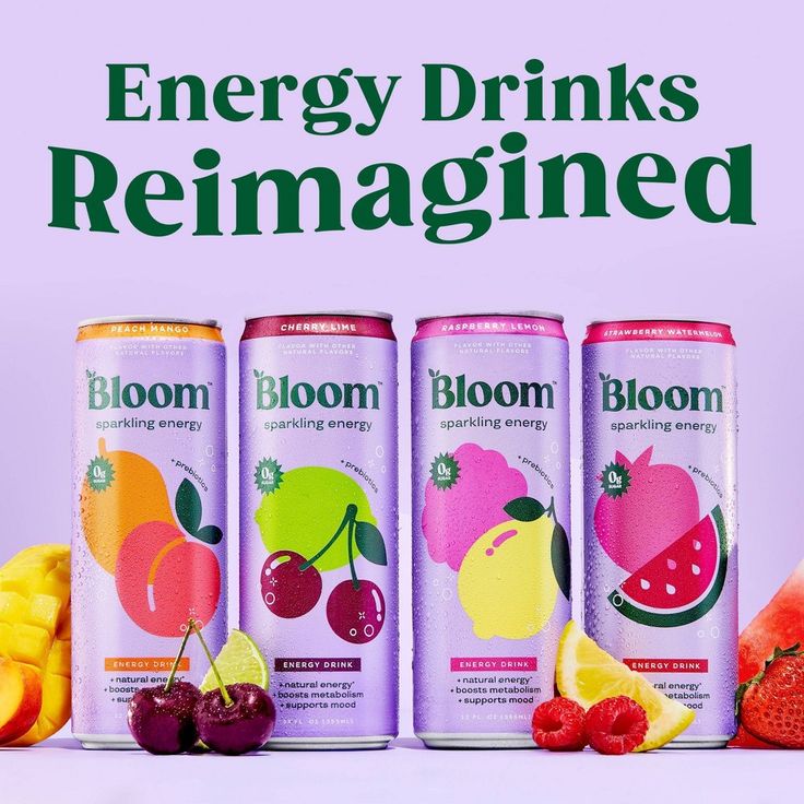 USA Energy Drink Bloom 4 Flavours Collection