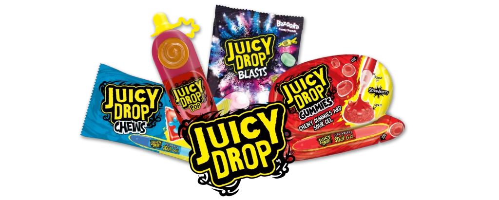 USA Juicy Drop Collection by Bazooka Candy