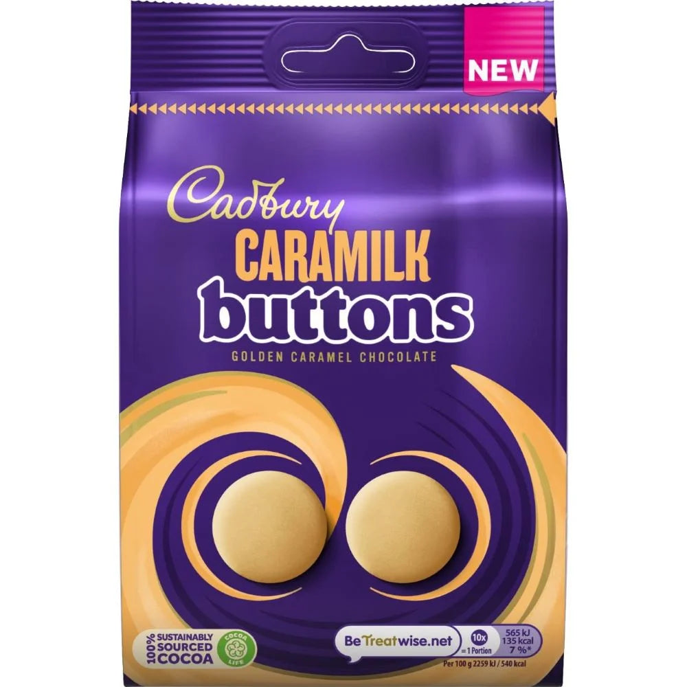 UK Cadbury Caramilk Giant Buttons 85g