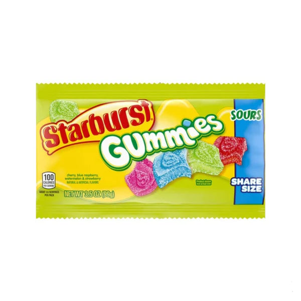 US STARBURST GUMMIES Sour SHARE SIZE 99G