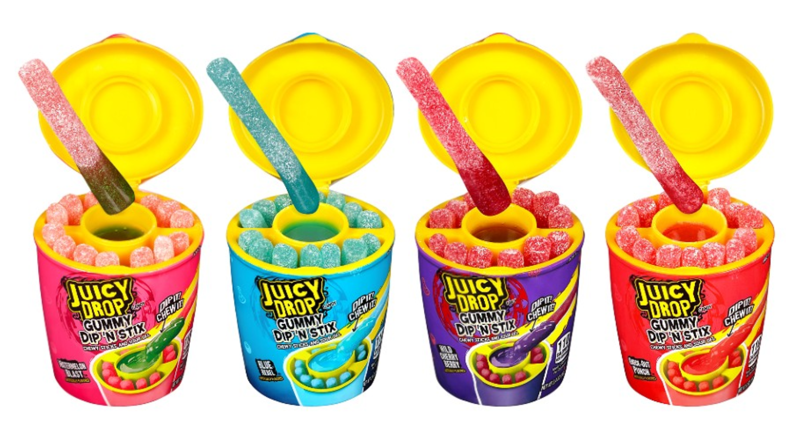 Topps Juicy Drop Gummy Dip n Stix – One Stop Lolli Shop