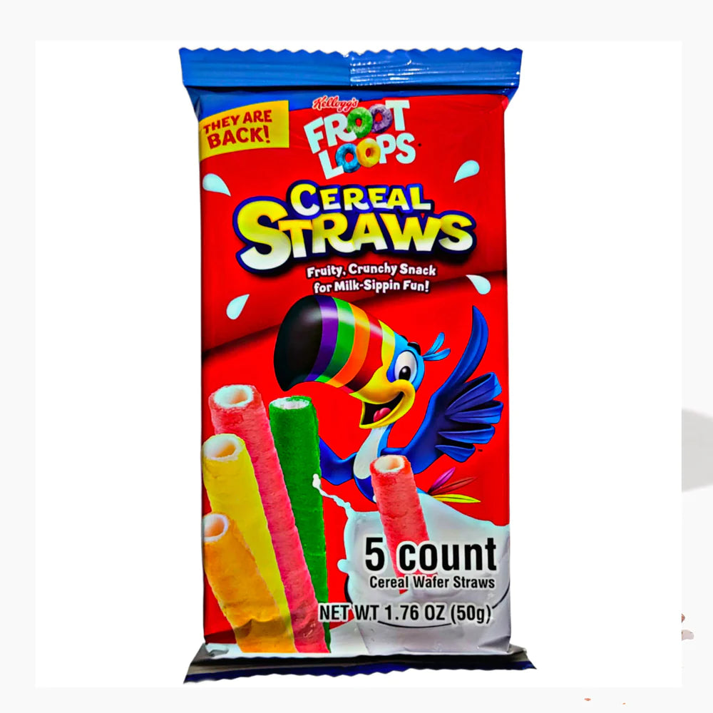 Fruit Loops Cereal Straw 5 Pack