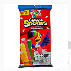 Fruit Loops Cereal Straw 5 Pack