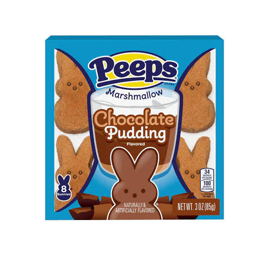 PEEPS CHOCOLATE PUDDING MARSHMALLOW BUNNIES 8 PACK (USA)