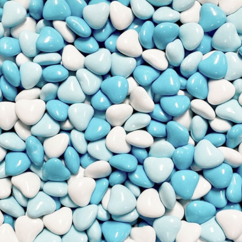 Lolliland Blue & White Chocolate Hearts 150g