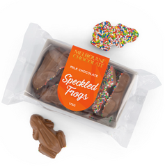 Premium Milk Chocolate Speckled Frog 200g