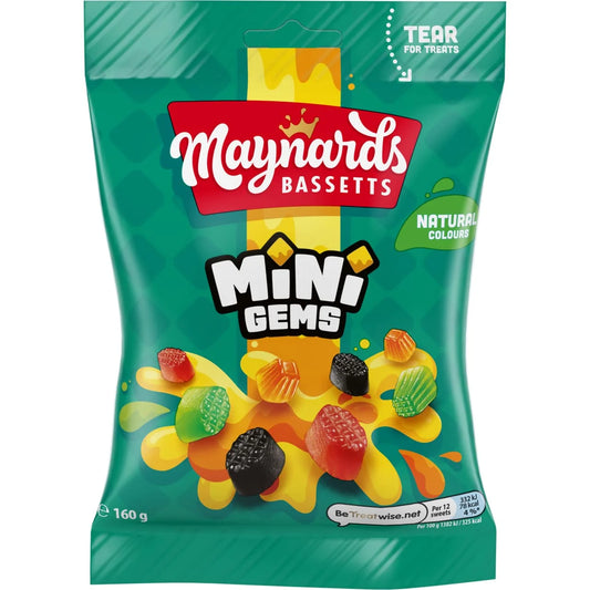 UK Maynards Bassetts Mini Gems 130g