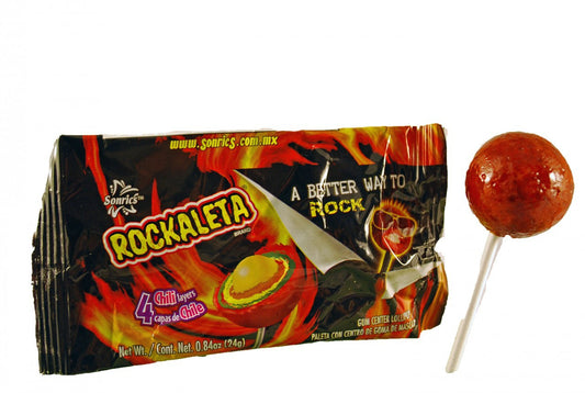 Sonrics Rockaleta Lollipop  (Mexican)