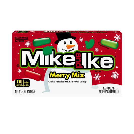 USA Mike & Ike Merry Mix 99g Theatre Box Past Best Before Sep/Oct 2025
