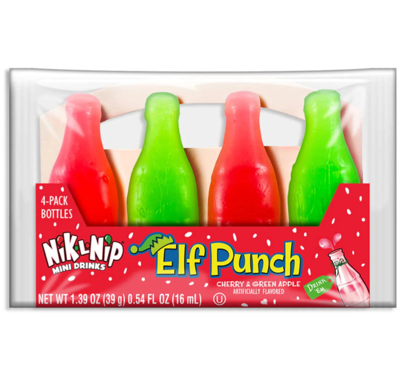 Nik N Lip Wax Bottles Elf Punch 4 pack