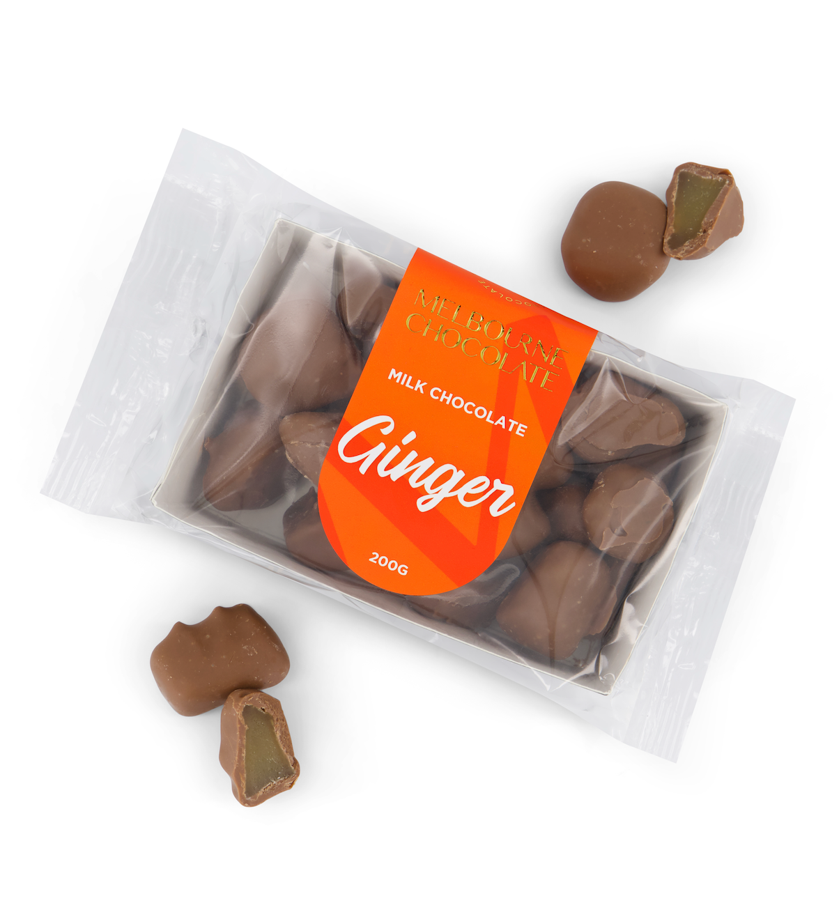 Premium Milk Chocolate Ginger 200g