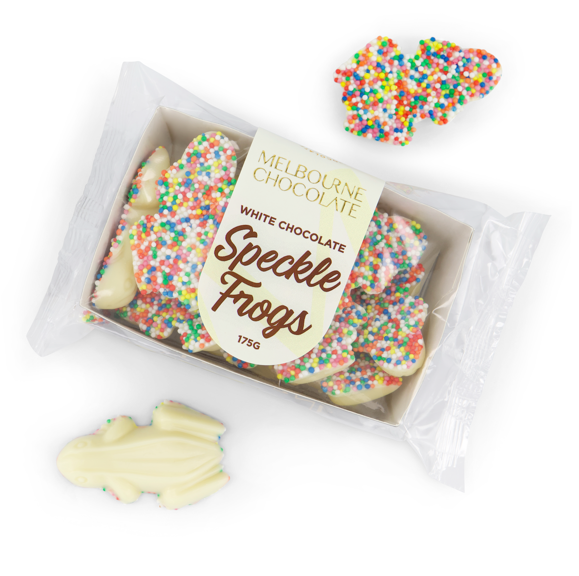 Premium White Chocolate Speckled Frog 175g