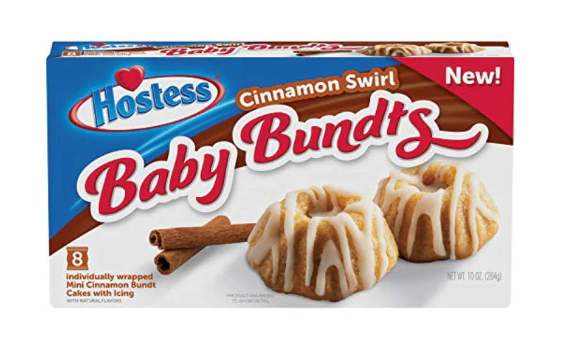 Hostess Baby Bundts Cinnamon Swirl