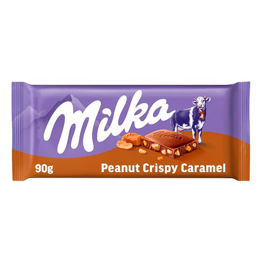 Milka Peanut Crispy Caramel Block 90g (USA)