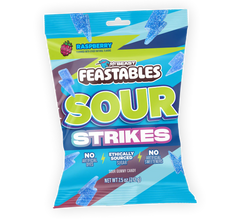 *NEW* Feastables Sour Strikes Raspberry 213g