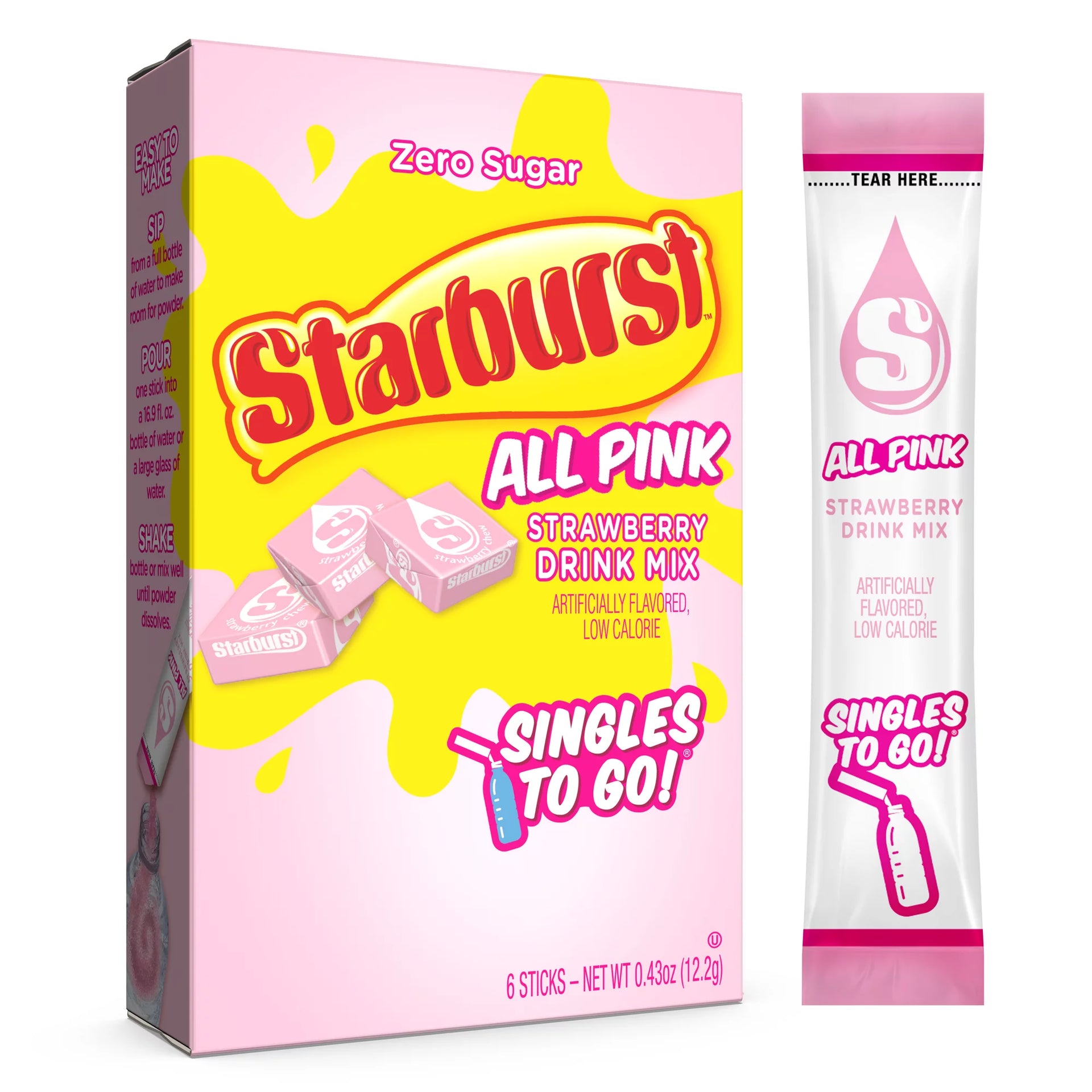 Starburst Strawberry Zero Sugar Drinks Mix (USA)