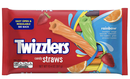 Twizzlers Rainbow Candy Straw 351g (USA)