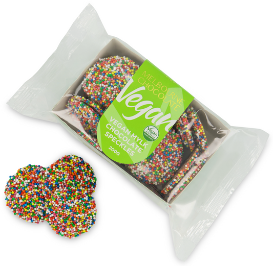 Vegan Mylk Chocolate Speckles 200g