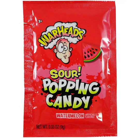 Warheads Popping Candy Sour Watermelon 9g (USA)