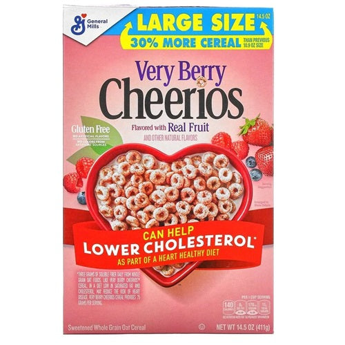 Cheerios Very Berry Large Size Cereal 411g