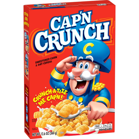 Captain Crunch Cereal 360g (USA) PAST BEST BEFORE DAY MAY/JUNE2024 **READ DESCRIPTION*