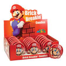 Nintendo Mario Brick Breaking Novelty Candy Tin