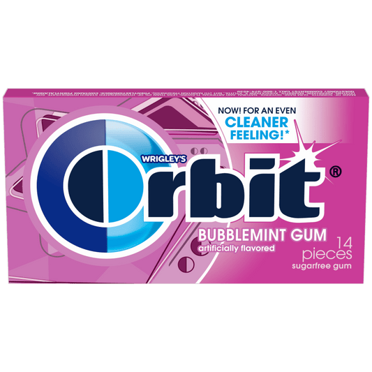 USA Orbit Bubblemint Gum Past BB Sep 2024