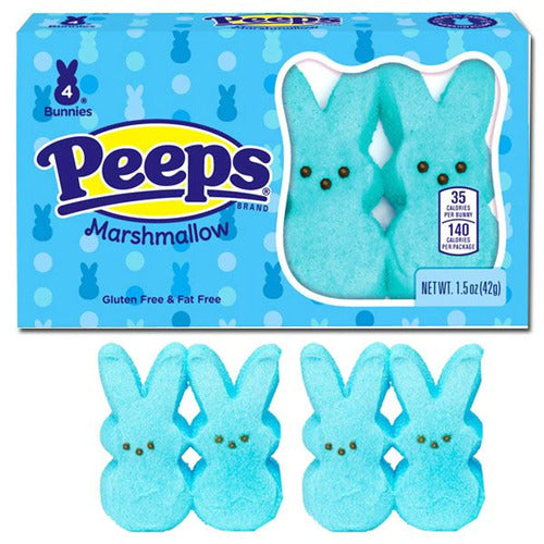 Peeps Marshmallow Blue Bunnies 4 Pack (USA)