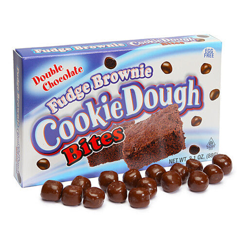 Double Chocolate Fudge Brownie Cookie Dough Bites Theatre Box