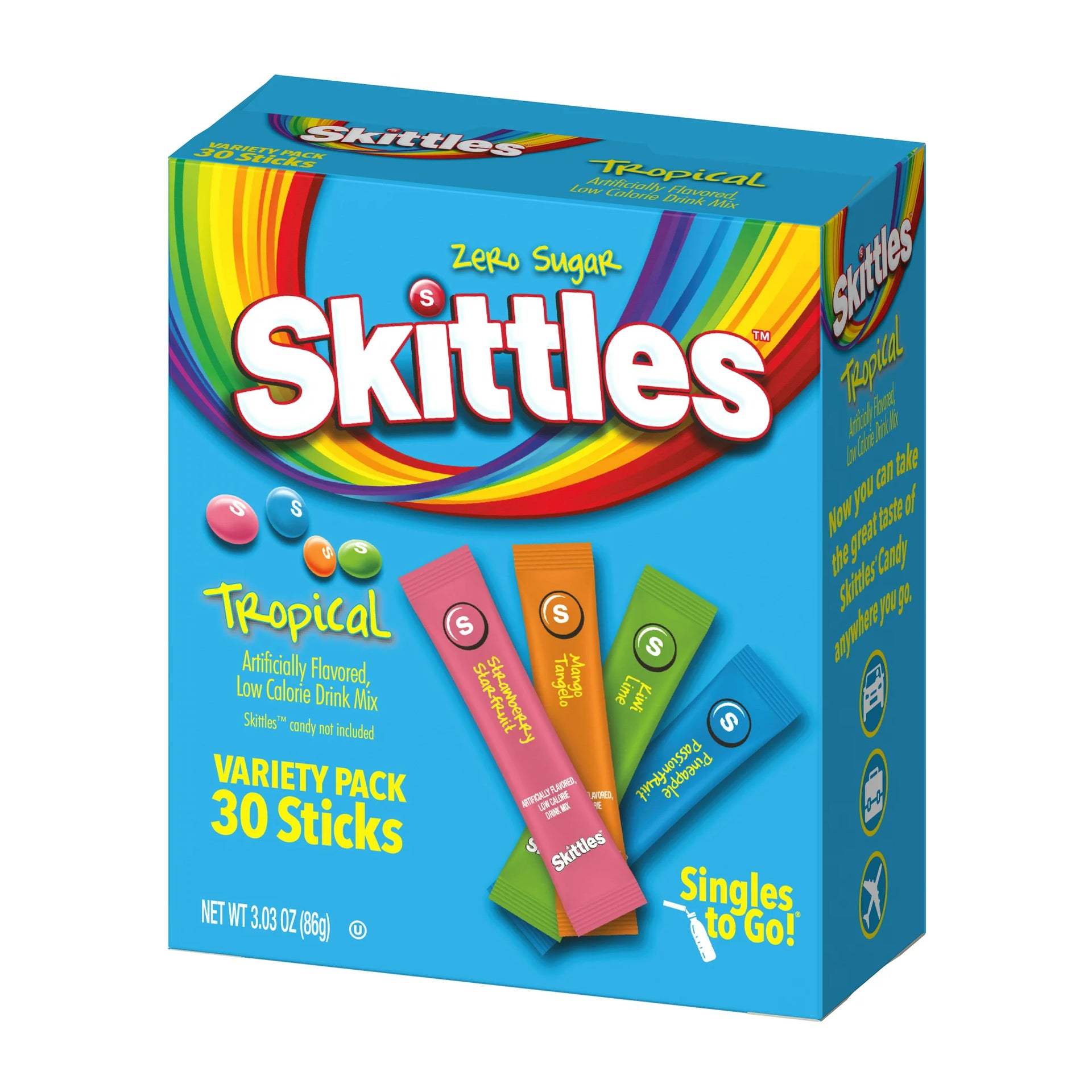 Skittles Drinks Mix Tropical Zero Sugar (USA)