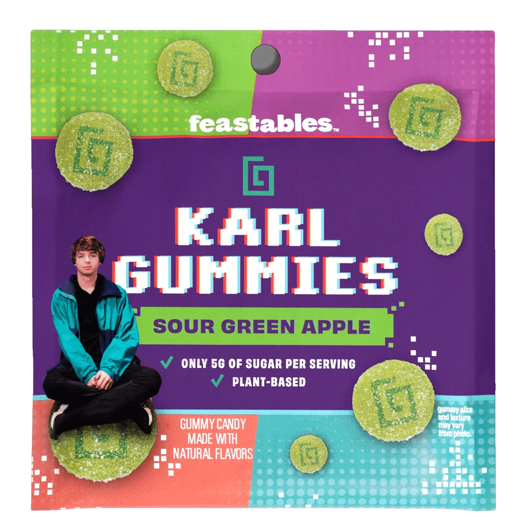 Feastables Karl Gummies Sour Green Apple (USA)