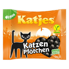 Katjes Katzen Pfötchen /Liquorice Cat Paws (Dutch Licorice) Vegan 175g