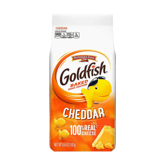Pepperidge Farm Goldfish Cheddar 100% Real Cheese Crackers 187g (USA)