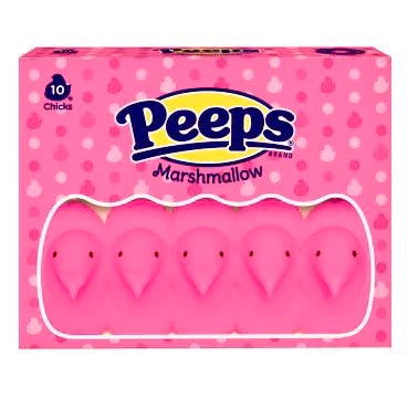 Peeps Marshmallow Pink Chicks 10 Pack (USA)