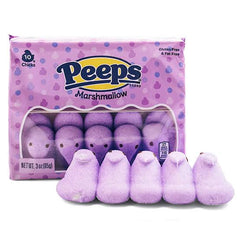 Peeps Marshmallow Lavender Chicks 10 Pack