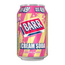 Barr Cream Soda Can (UK)