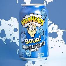 Warheads Sour Blue Raspberry Soda