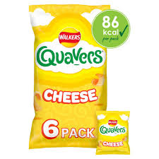 Walkers Quavers Cheese Multipack Snacks (6x16g) 96g (UK)