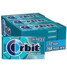 USA Orbit Winter Mint Gum Past BB Jan 2025