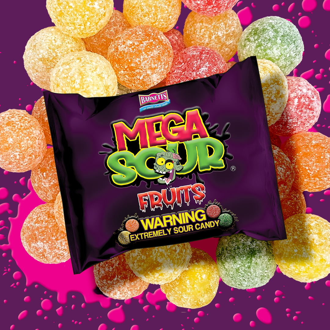 Mega Sour Fruits 104g