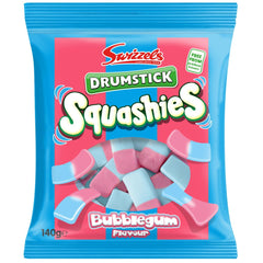 Swizzels Squashies Bubblegum 140g Bubblegum Flavoured Gums Made in UK
