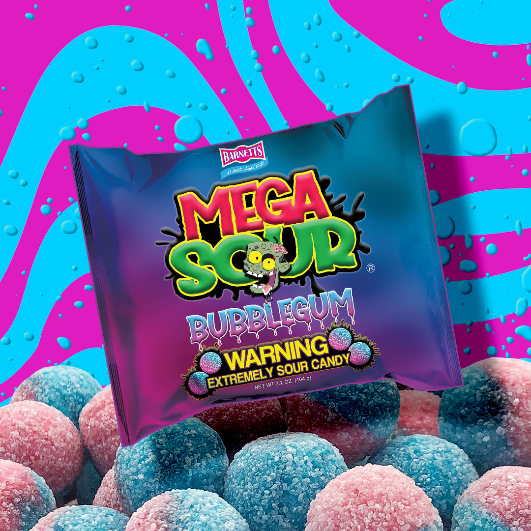 Mega Sour Bubblegum 104g