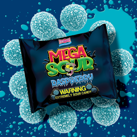 Mega Sour Raspberry 104g