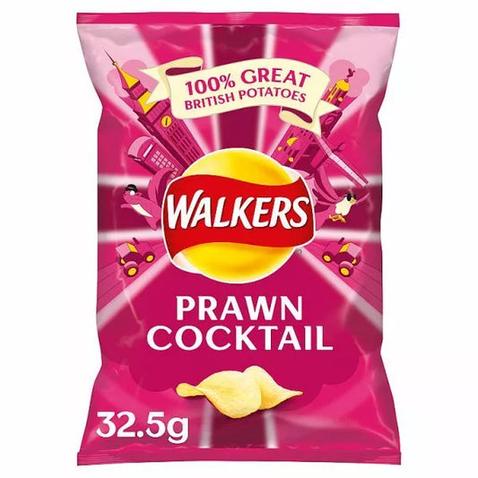 Walkers Prawn Cocktail Crisps 32.5g (UK)